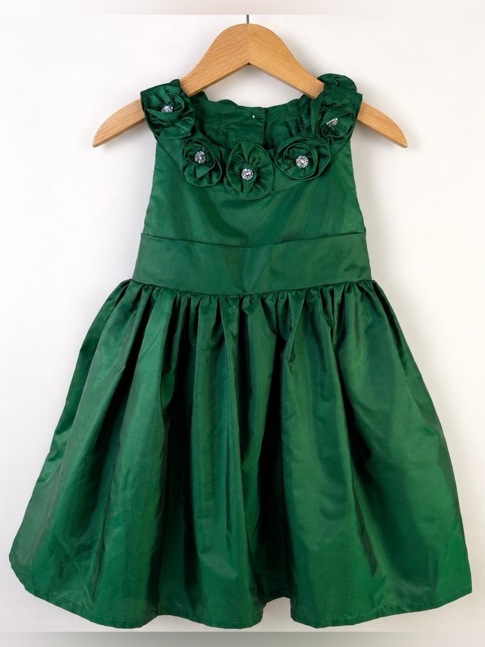 Emerald Green Party Dress Baby Girls 3T Wedding Flower Girl Formal